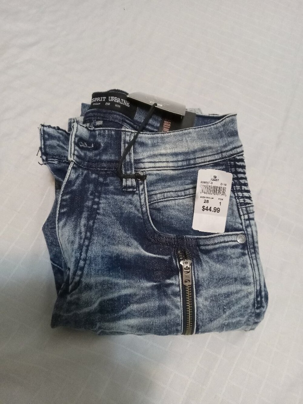 The perfect Esprit Urbaine distress straight jeans size 28 New with tag